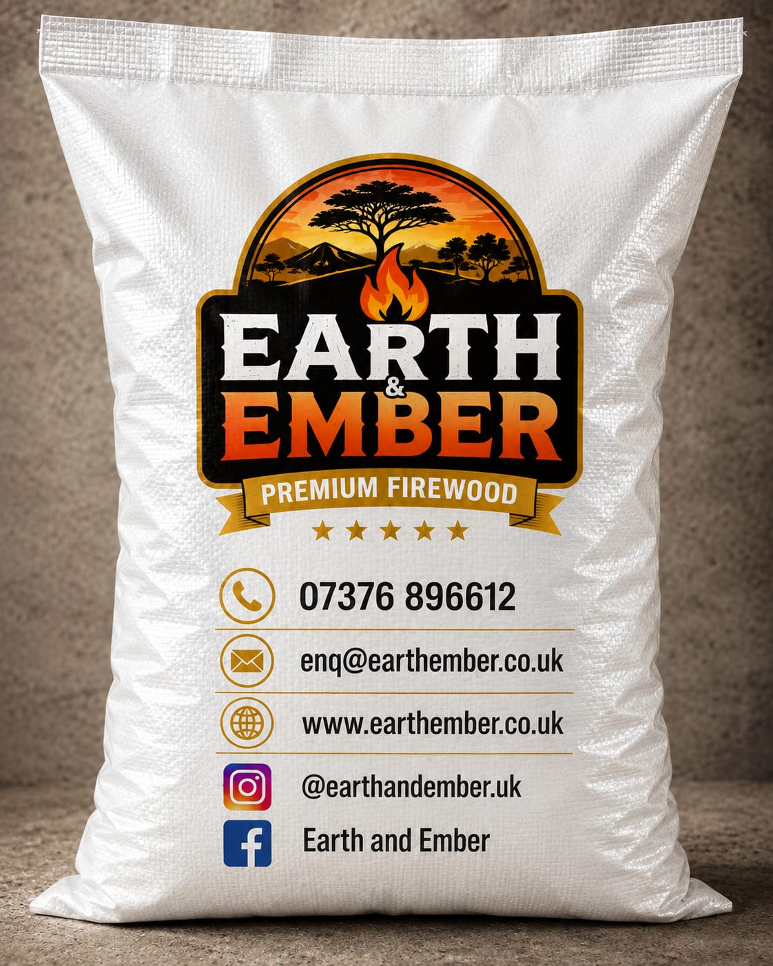 Earth & Ember firewood bag